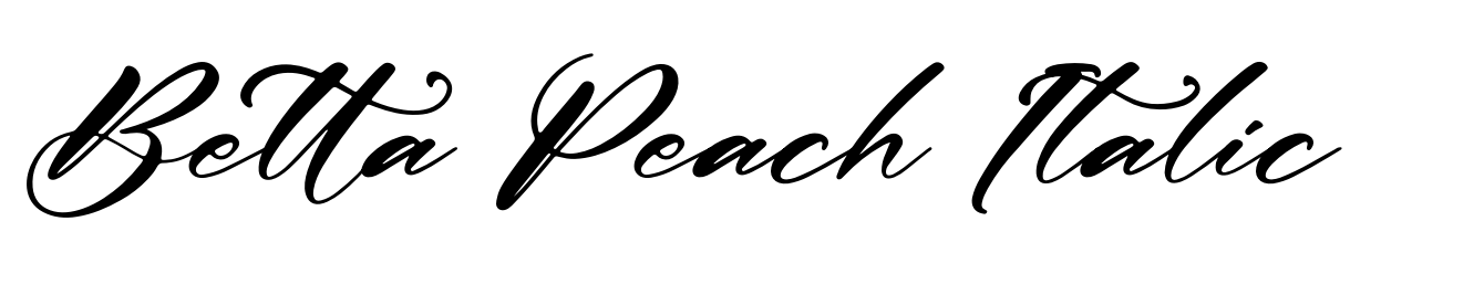Betta Peach Italic